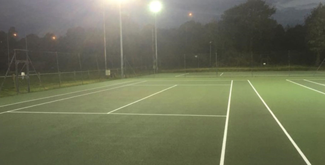 A photo of the courts at Cowbridge Tennis Club